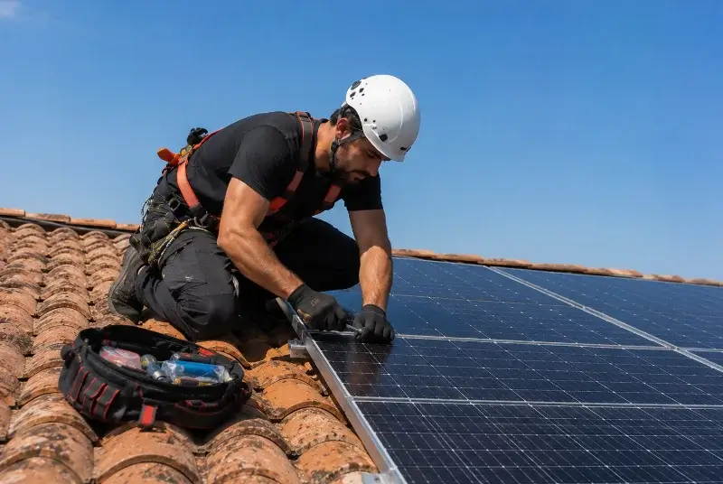 Maintenance et monitoring de panneaux solaires à Autichamp